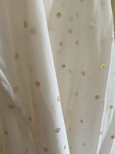 Elegant White Sequined Ethnic Skirt