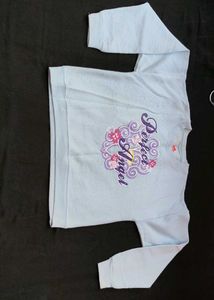 Light Blue "Perfect Angel" Graphic Sweatshirt