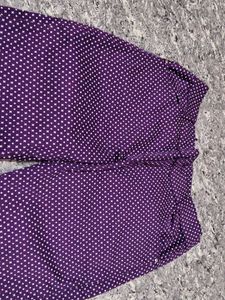 Purple Polka Dot Pants