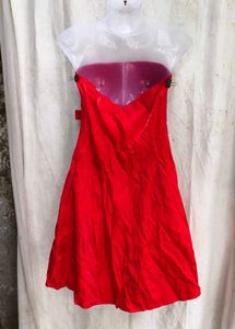 I. Stunning Red Strapless Dress