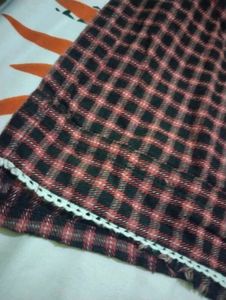 Chic Checked kurti with pant for Women