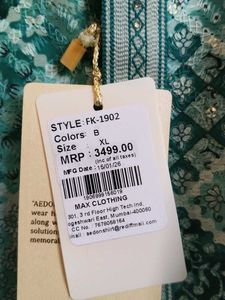 Men's Teal Geometric Print Kurta