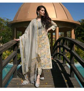 Brand New Printed With Lace Work Kurta Set