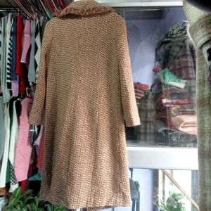 Vintage-Style Tweed Coat