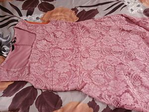 Pink Western Dress 👗