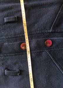 Woolen Blazer Coat Women Navy Blue Long Sweater