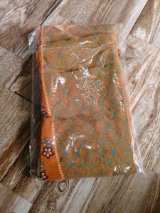Beautiful Orange & Teal saree