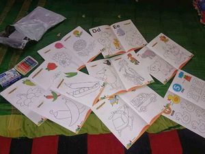 My First Copy to Colour Books &amp; Crayons