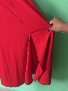 Chic Red Midi Dress