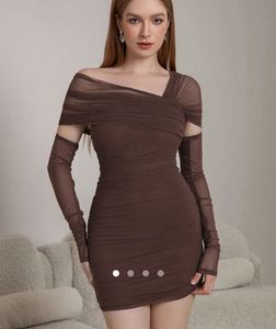 Savana Brown Bodycon Dress