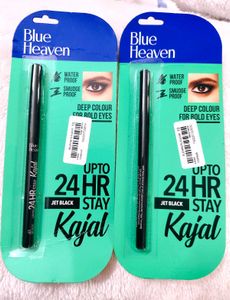 Blue Heaven 24 Hr Stay Kajal Black Waterproof | Lo