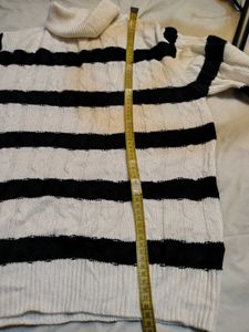 Striped Turtleneck Sweater