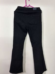 black wide leg jeans