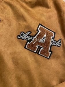 Aeropostale Varsity Jacket (Brown Suede)