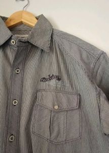 Striped Grey Shirt