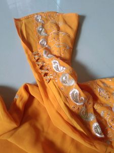 Yellow Embroidered Salwar Kameez