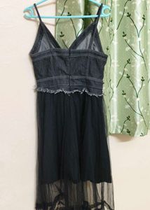 Denim &amp; Tulle Dress