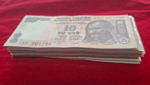 10₹ 99 notes set 001786 to 099786