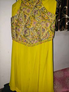 Bright Yellow Ethnic plazoo