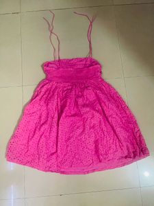 Pink mini dress