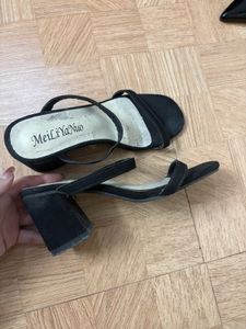 Black Heeled Sandals