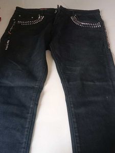 Men's Black Straight Leg Pants