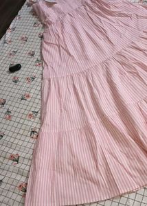 Beutiful Pink Candy Stripe Maxi Dress 💖