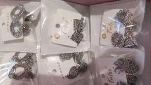 combo pack of 6 oxidized earings