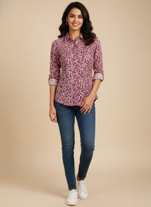 Chic Floral Print Shirt