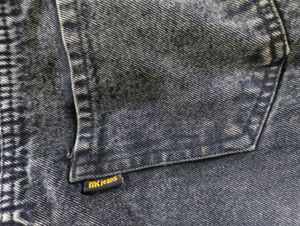 Acid Wash black Cargo Jeans