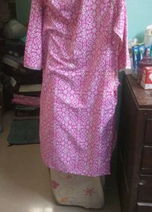 Pink Printed Kurti