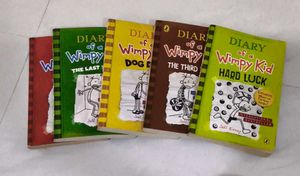 Diary of a Wimpy Kid Book Set- First 5 books