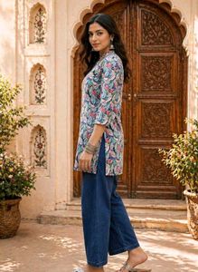 Printed Kurta Top