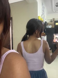 Cute Ribbed Lilac Tank Top