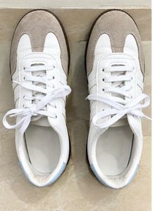 Classic White & Grey Sneakers