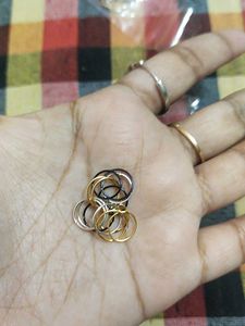 Stylish Mixed Metal Nose Rings Set 🌸