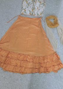 Beautiful Orange Lehenga Choli Set