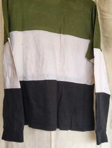 Men's Color Block Long Sleeve T-Shirt