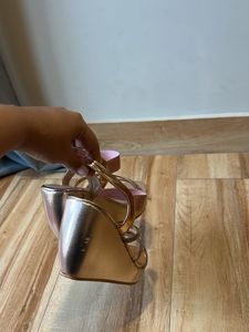 Rose Gold Wedge Heels - Brand New
