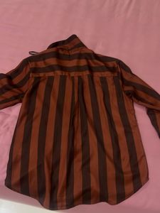 Striped Button-Up Shirt