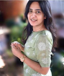 Elegant Green Printed organza Kurta