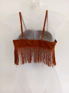Western Fringe Crop Top