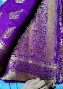 new pure dola silk saree..dual tone..soft..