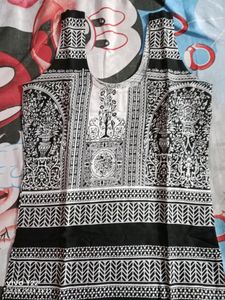 2 Black & White Patterned kurtas