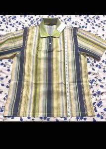 👕 Filmore Striped Collared Polo T-Shirt