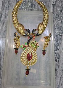 Peacock Design Necklace Set