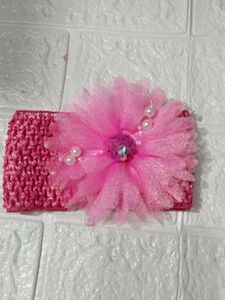 Pink Flower Headband