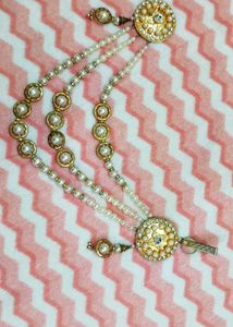 Exquisite Pearl &amp; Gold kamarband