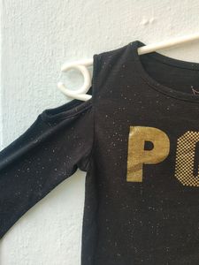 Girls Cold Sholder Tshirt For Age 2 To 3 Years