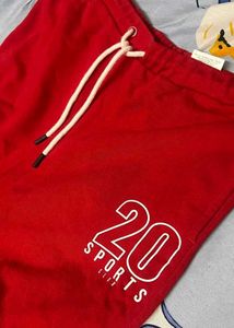 Red '20 Sports' Joggers